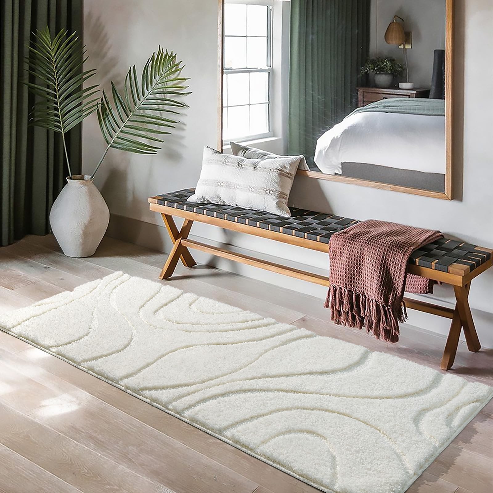 DEXDE Bathroom Rugs Runner 24 x 60 Inch, Extra Long and Non-Slip, Machine Washab gallery