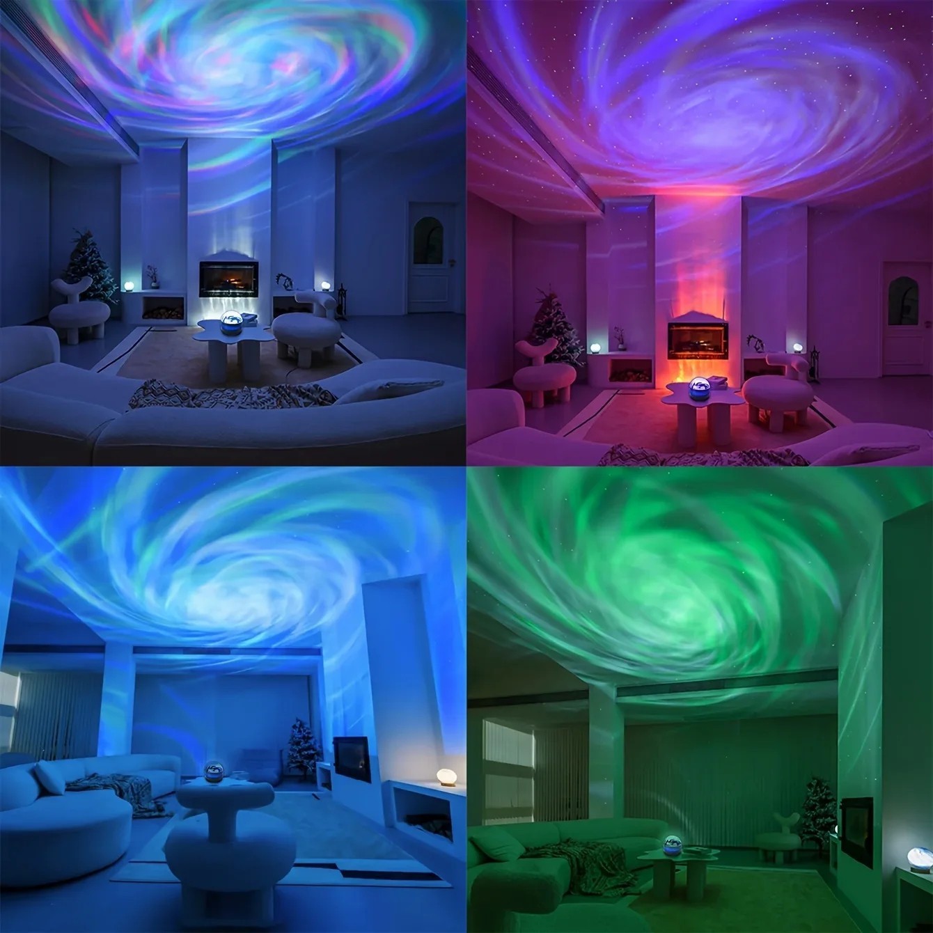 Galaxy Star Projector Night Light USB Rechargeable 7 Modes Starry Lamp Remote gallery