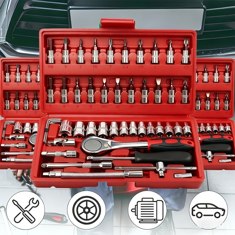 High-End Professional 216pcs Tool Set, (1/ 4Inch, 3/ 8Inch, 1/ 2Inch Drive Depth gallery