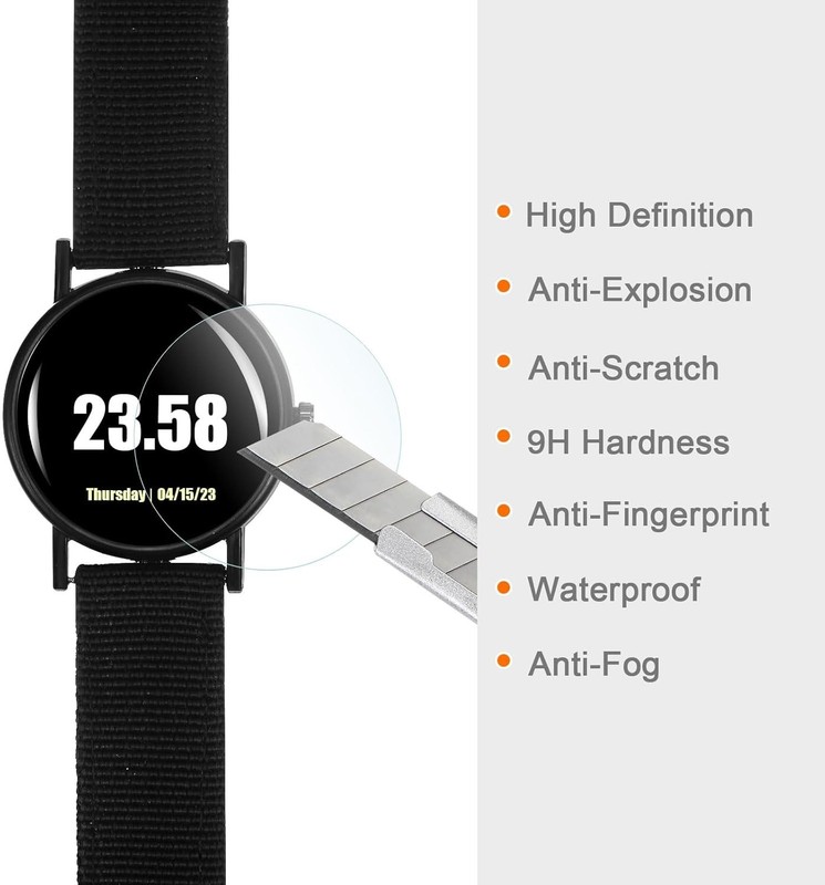 HARFINGTON 5pcs Watch Glass Screen Protectors 35mm HD Tempered 35mm, Clear gallery