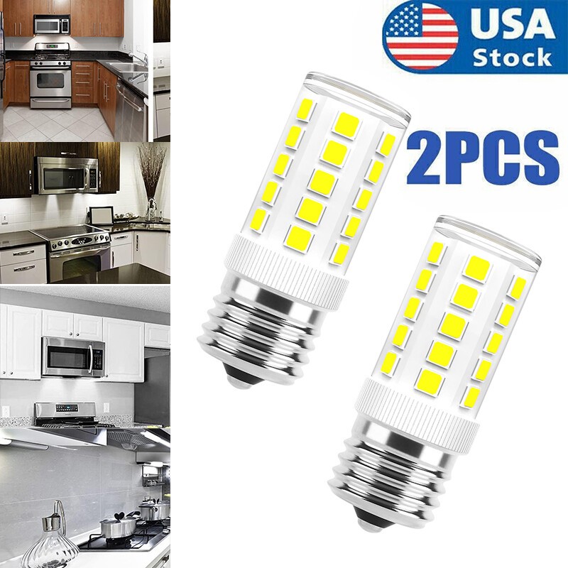 2Pcs E17 LED Bulb 4W Microwave Oven Light Dimmable Daylight White 6000K Light gallery