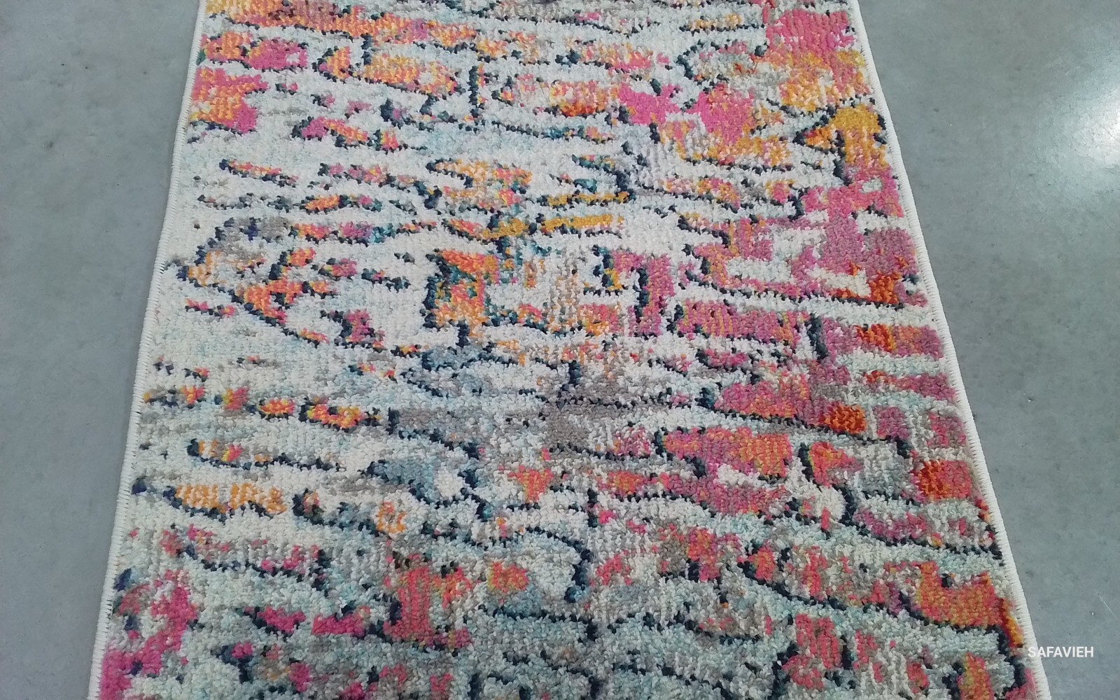 L BLUE / ORANGE 2'-0" x 8'-0" Back Stain Rug Reduced Price 1172765268 MAD454B-28 gallery