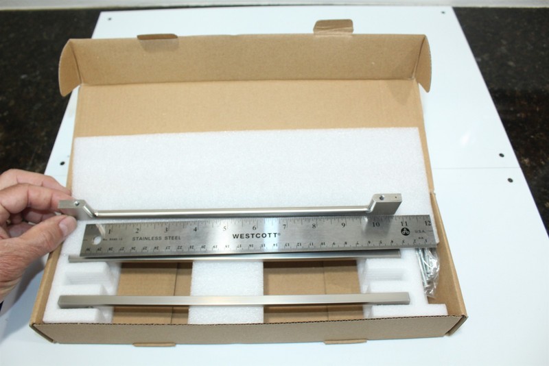 Slim Cabinet Pulls Silvertone 10" Brushed Nickel Finish Pack of 5 Slim Bar gallery