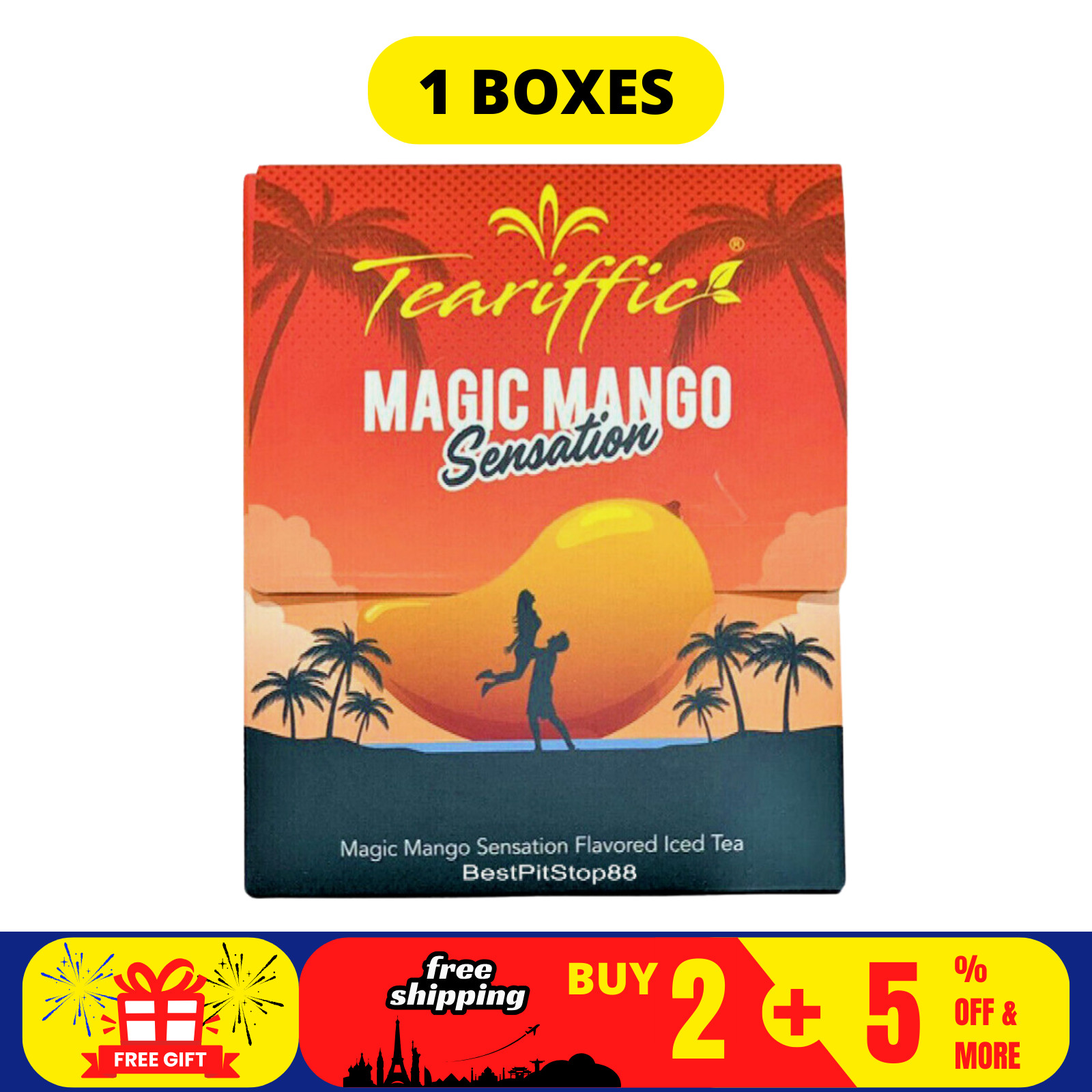 Teariffic Magic Mango Sensation Sexual Men Herb Energy Coffee 1 Box (12 Sachets) gallery