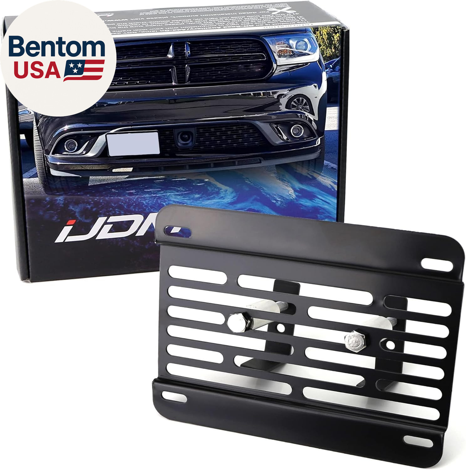 No Drill Front Grille Mesh Mount License Plate Relocator Kit Compatible with Cha gallery