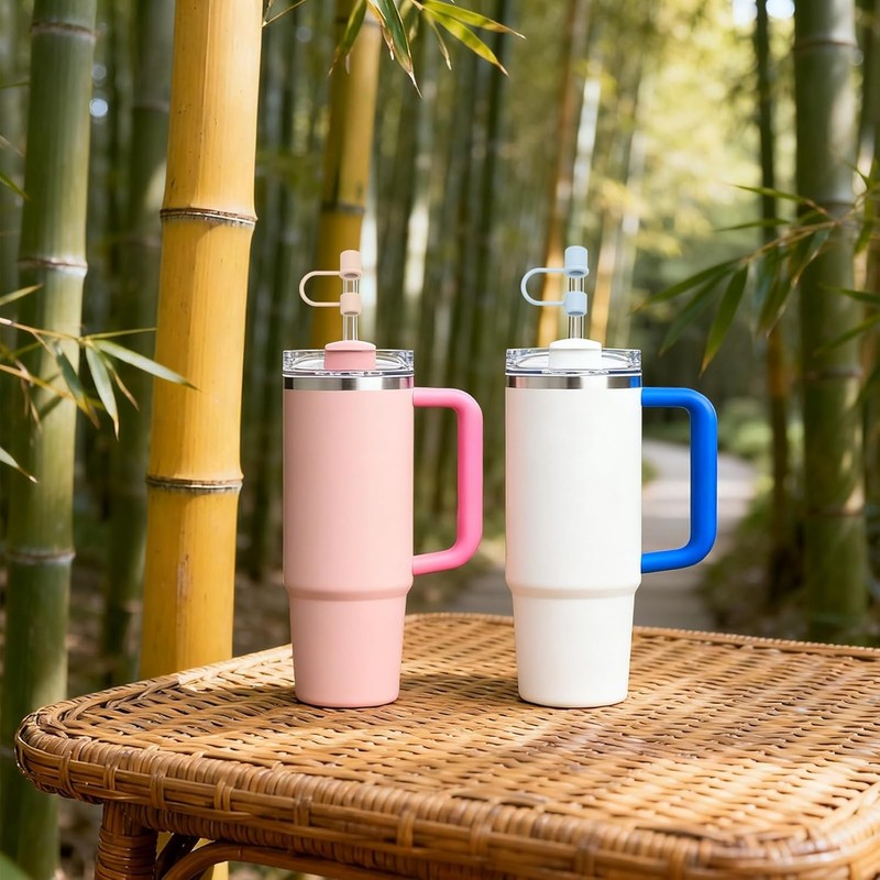 6PCS Silicone Straw Covers Caps Compatible with Stanley 30&40 Oz Tumbler Accesso gallery