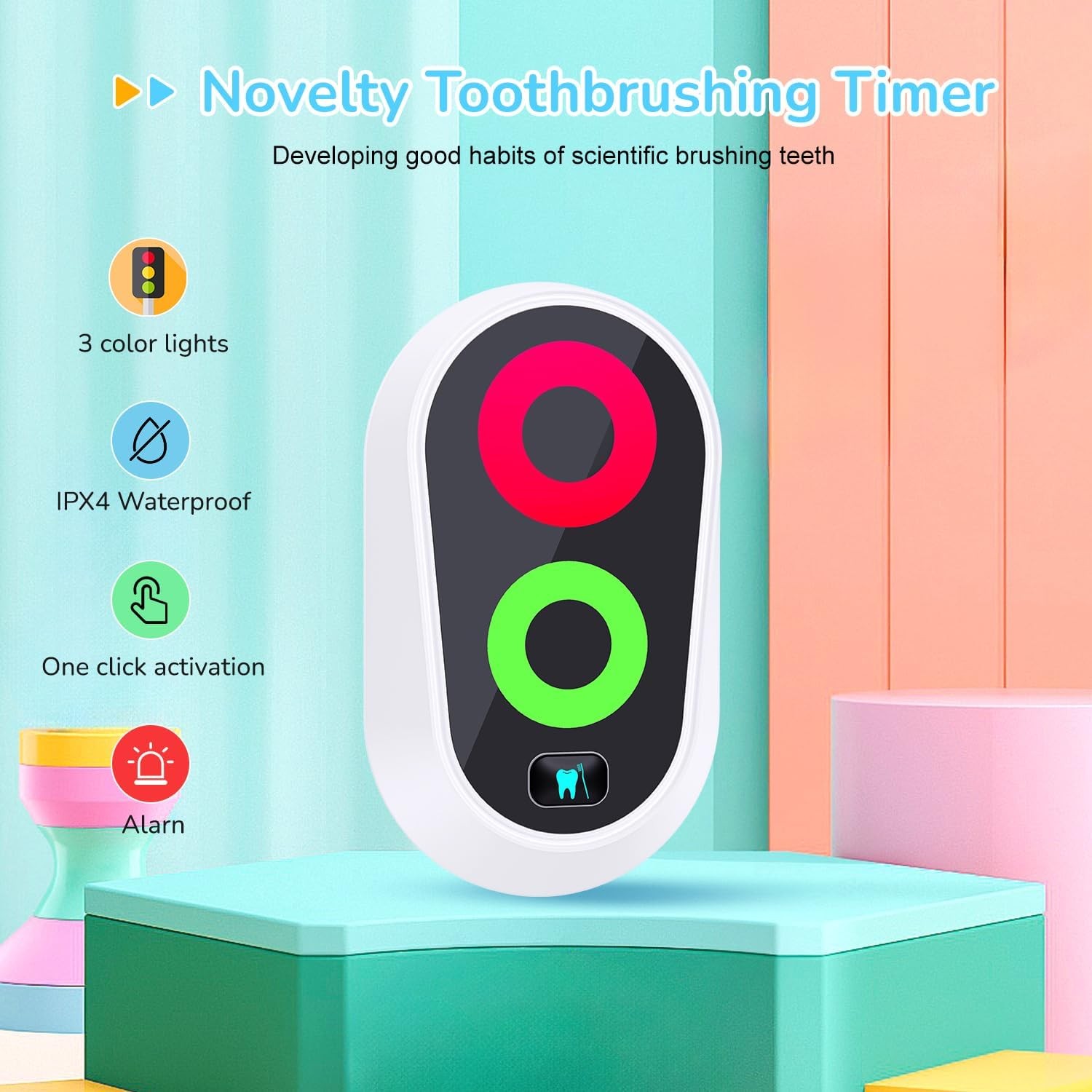 Toothbrushing Timer for Kids 2 to 3 Minutes, Funny Novelty Gift for Kids Adults, gallery