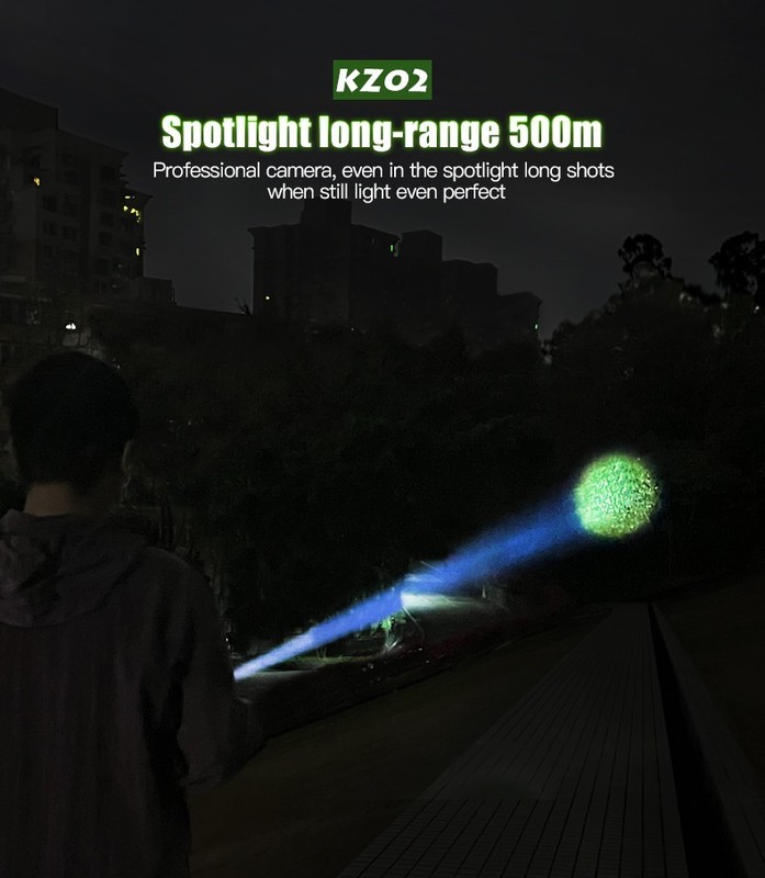 Rechargeable 1000LM LED Flashlight Tactical Police Super Bright Torch Zoomable gallery