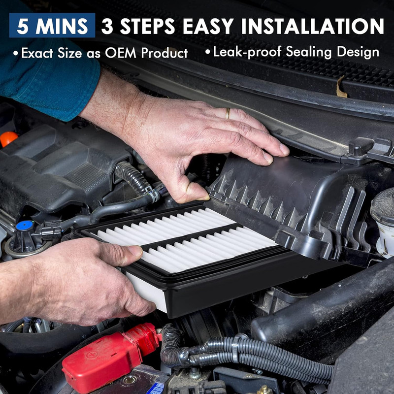 CA11113 Replacement Engine Air Filter, Efficient Filtration Offers 99% Air Purif gallery
