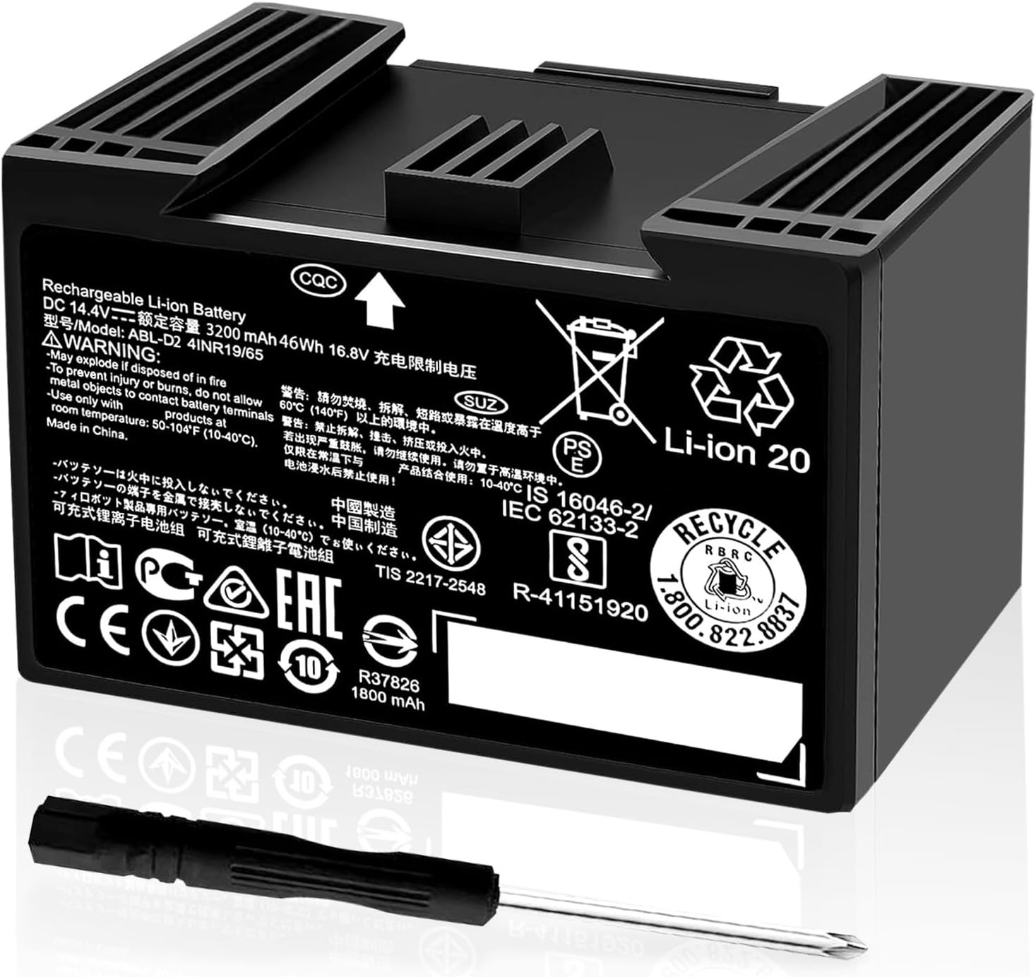 3200mAh for Roomba J7 Battery ABL D2 Compatible with iRobot Roomba j7 i7 i4 i5 gallery
