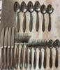 Mooncrest Stainless by Oneida Silver 18/0, China Glossy 19pc set gallery