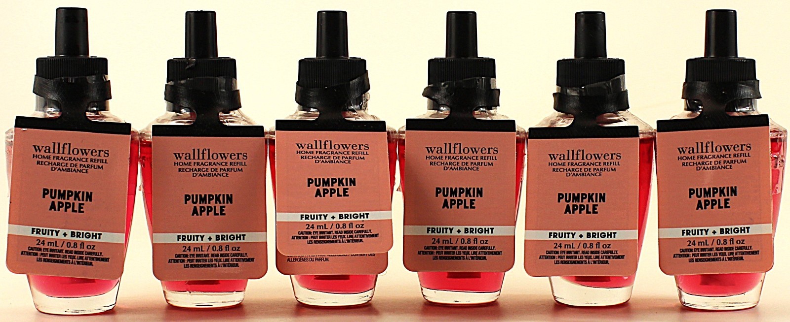 QTY 6 - Bath & Body Works PUMPKIN APPLE Wallflowers Home Fragrance Oil Refills gallery