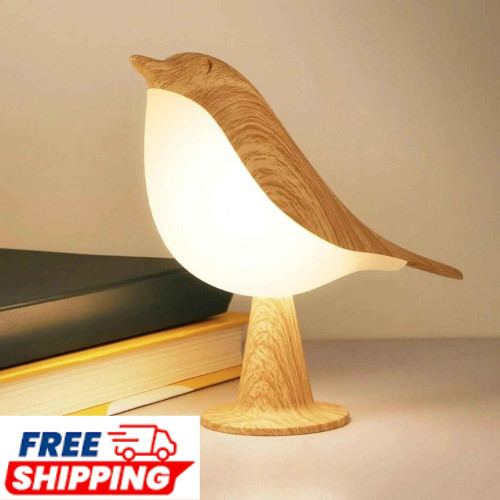 Bird Desk Lamp Touch Control 3 Color LED Night Light Rechargeable Kids gallery