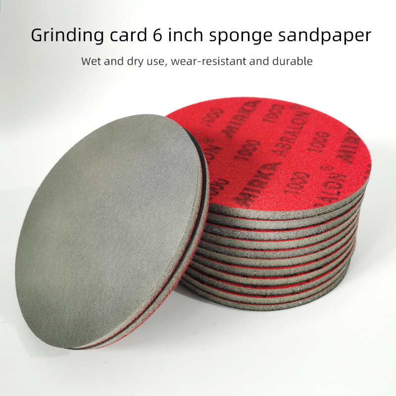 MIRKA Foam Grinding Disc 6in Back Flocking Fine Abrasive 500-4000grit gallery