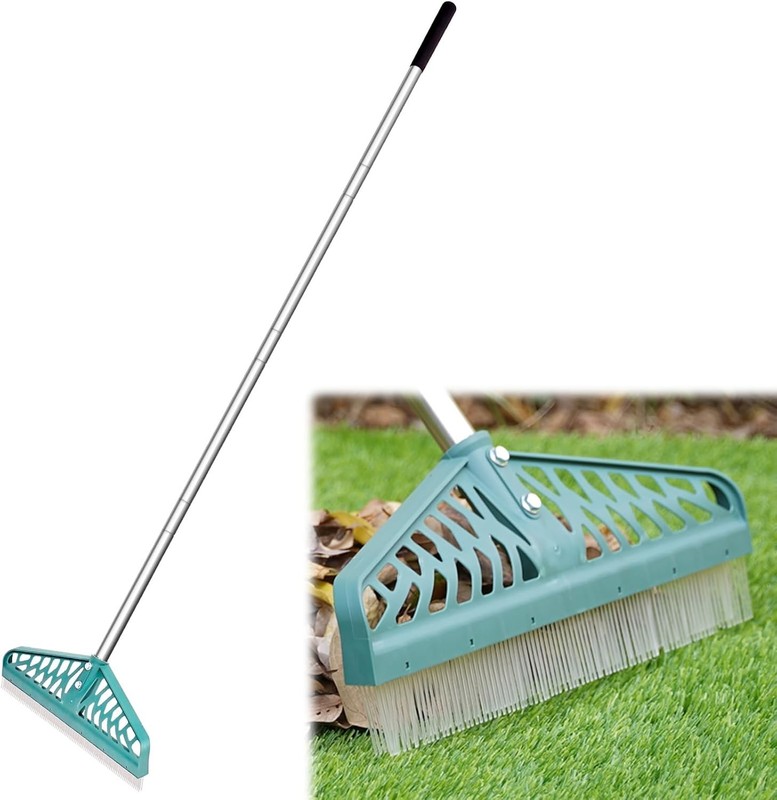 Adjustable Artificial Turf Rake 32-61 Inches - Durable Stainless Steel Design gallery