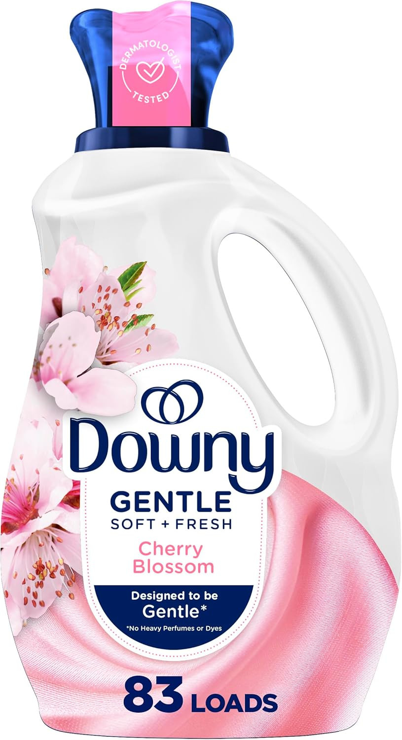 Gentle Soft + Fresh Fabric Softener Liquid, Cherry Blossom Scent, 56 FL OZ, 83 L gallery