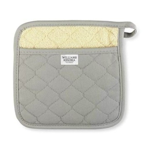 Williams Sonoma Solid Potholder Khaki Beige Cotton Kitchen Pot Holder Set of 2 gallery