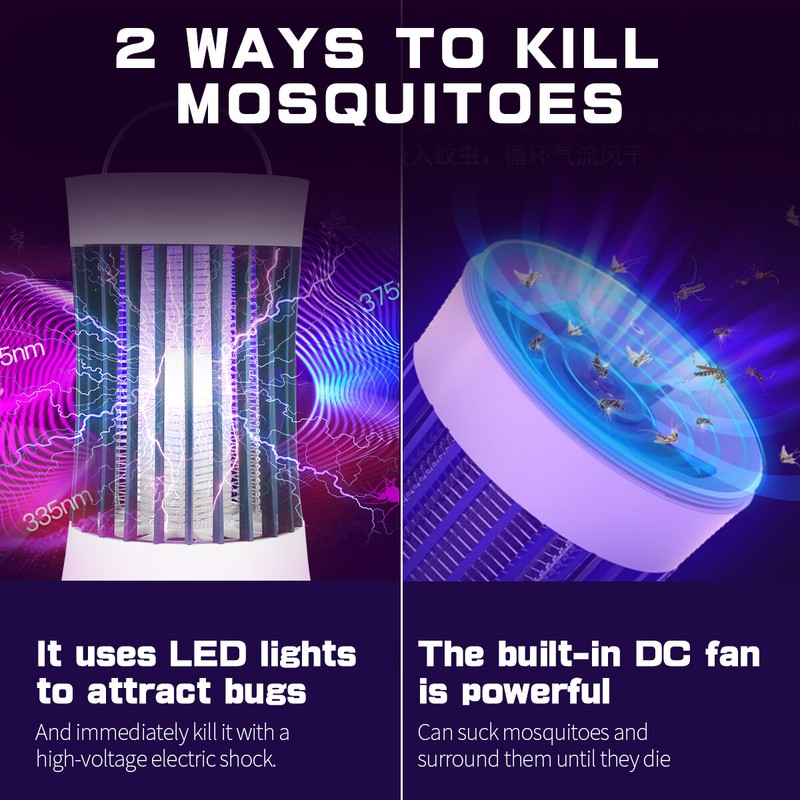 Electric Mosquito Insect Killer Fly Bug Zapper LED Light Trap Pest Control Lamp gallery