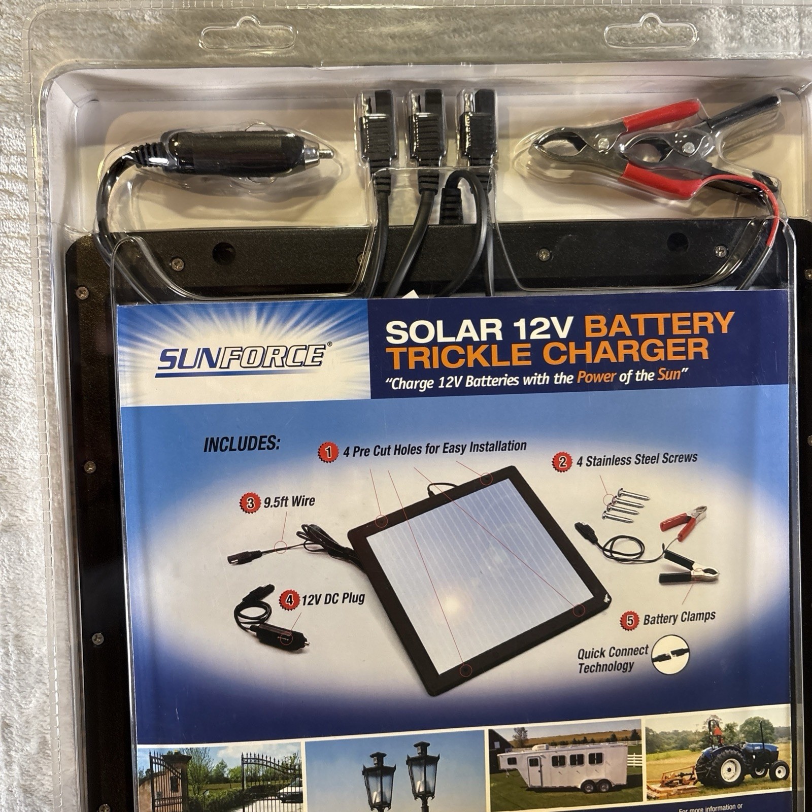 SUNFORCE Solar 12V Battery Trickle Charger 50022 5 WATT gallery
