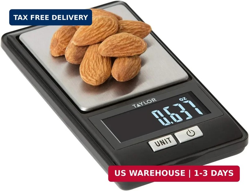Taylor High-Precision Digital Portioning Scale with Cover, 16OZ/500G, Black gallery