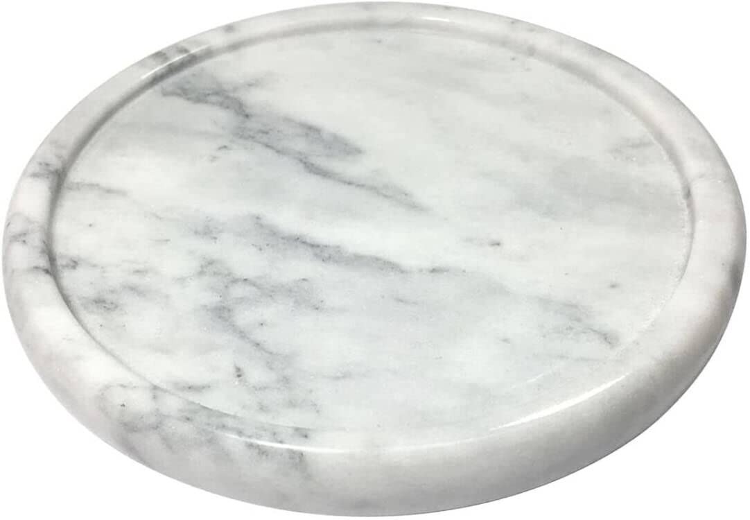 Natural Marble Tray Circular Marble Stone Decorative Tray For CounterÂŒjewelr... gallery