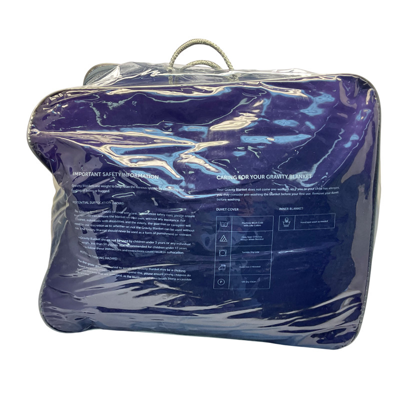 Gravity Cooling Weighted Blanket (Queen/King - 90" x 90" - 35lbs) in Navy gallery