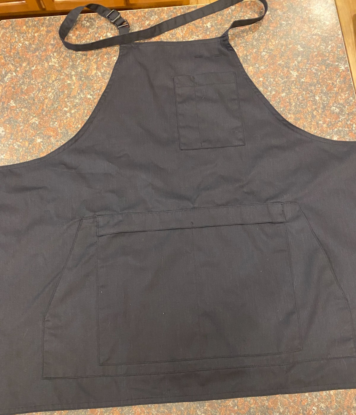 Simple Black Apron, 2 Large/2 Small Pockets, Poly/Cotton Blend gallery