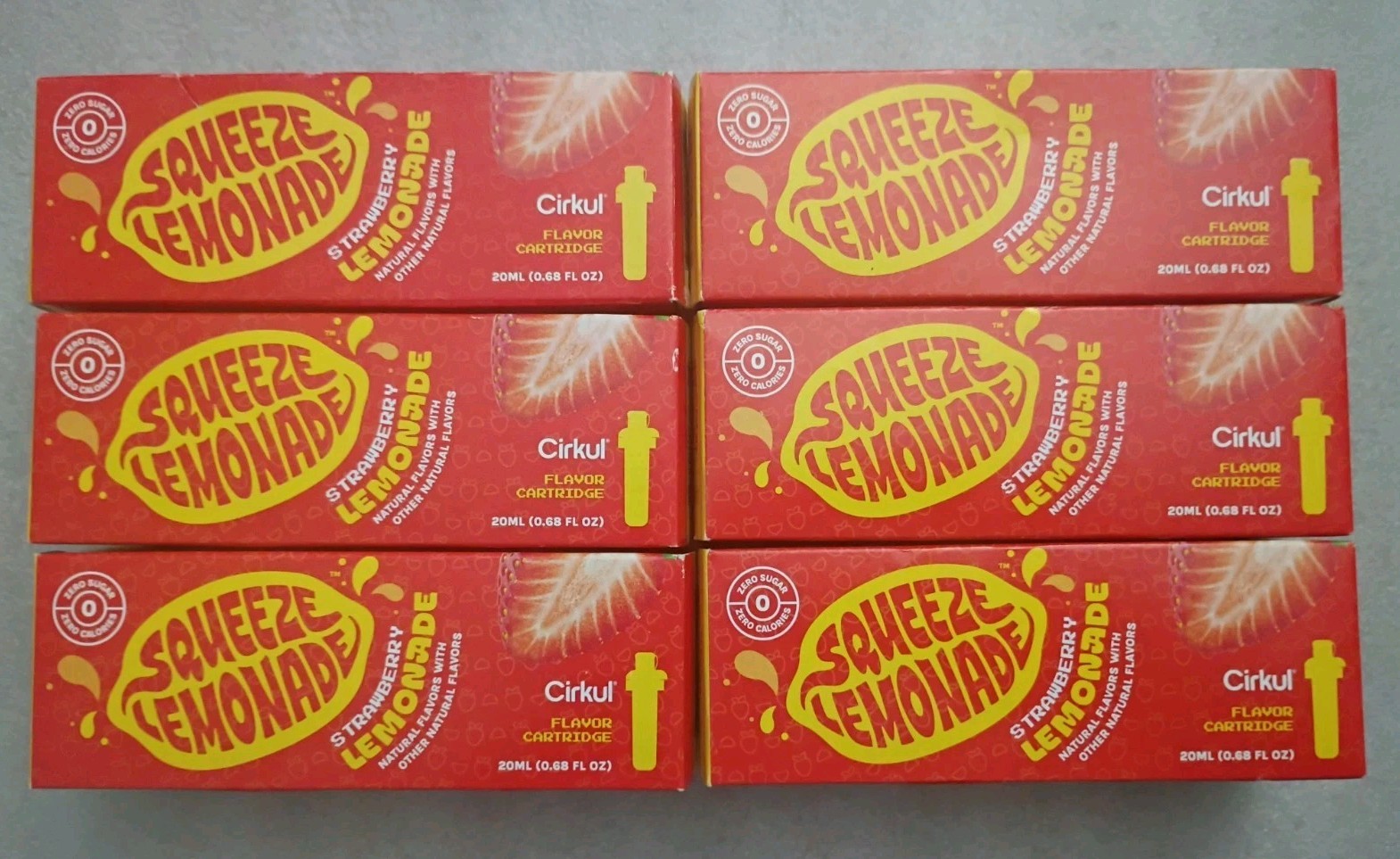 6 Count Cirkul Strawberry Lemonade Flavor Cartridges Exp. 10/26, 11/26, 12/26 gallery