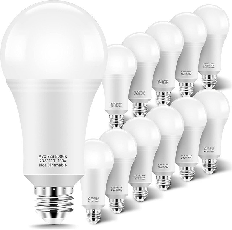 150W-200W Equivalent LED Light Bulbs, A21 23W Super Bright Light Bulb 5000K Dayl gallery