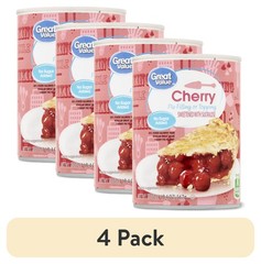 (4 pack) No Sugar Added Cherry Pie Filling or Topping, 20 oz