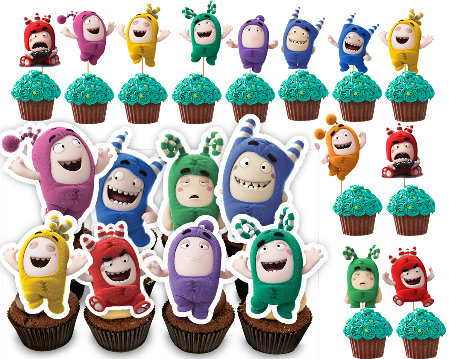 ODDBODS PARTY SUPPLIES DECORATION BALLOONS BANNER TABLE COVER THEME CAKE gallery