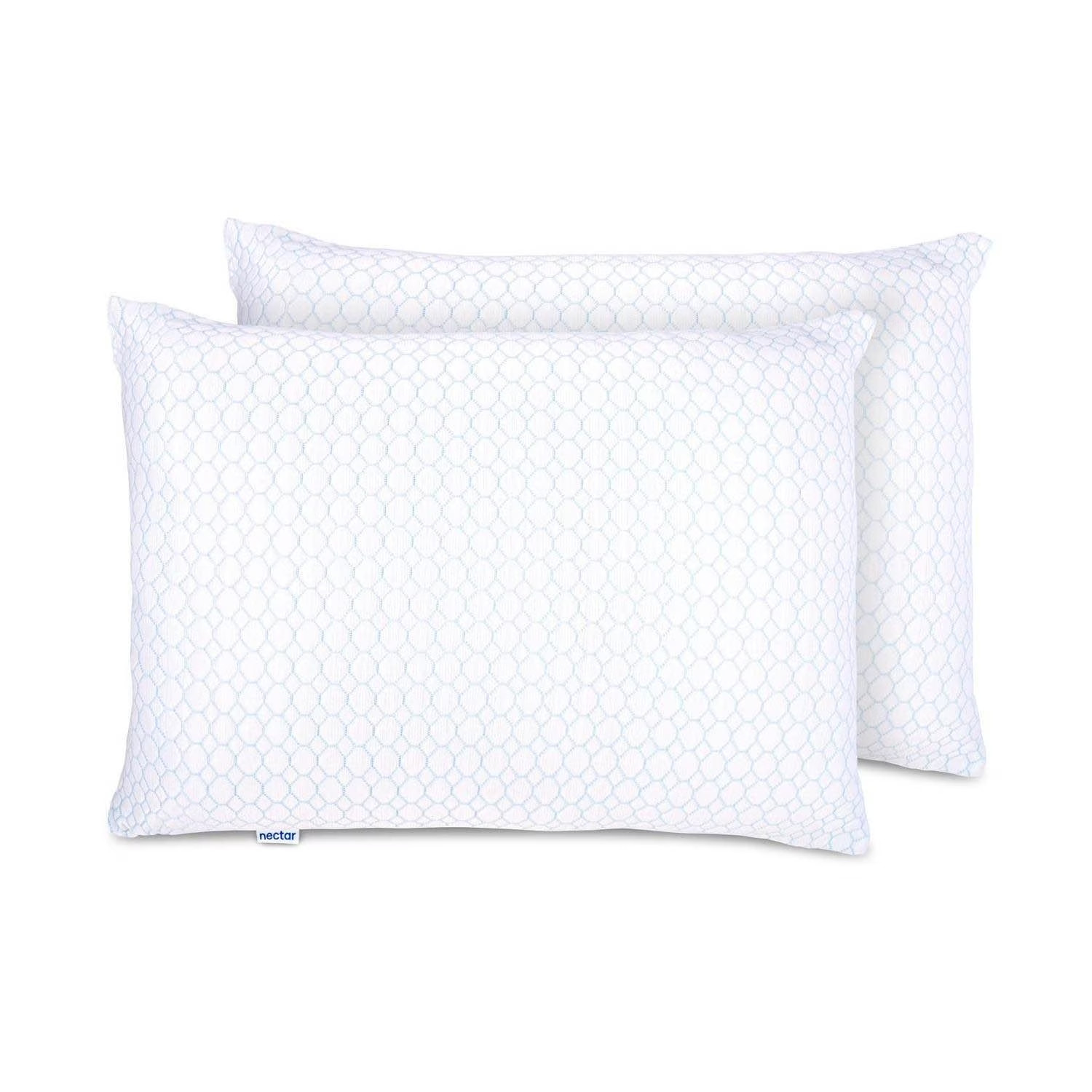 Nectar 2-Pack Cooling Down Alternative Microfiber Pillows, Standard/Queen Size gallery