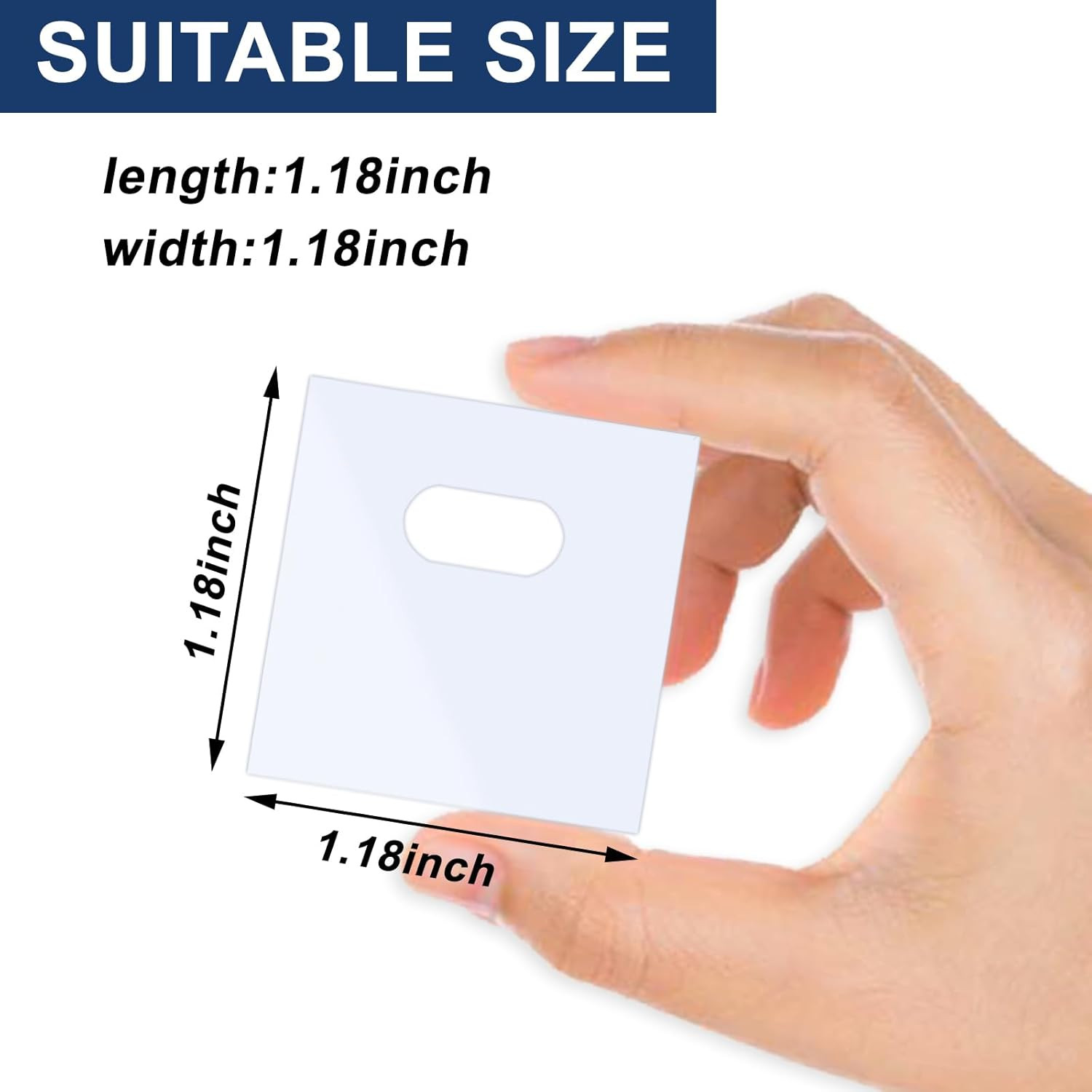 Vertical Blind Repair Clips 90P - 1.18x1.18in, White gallery