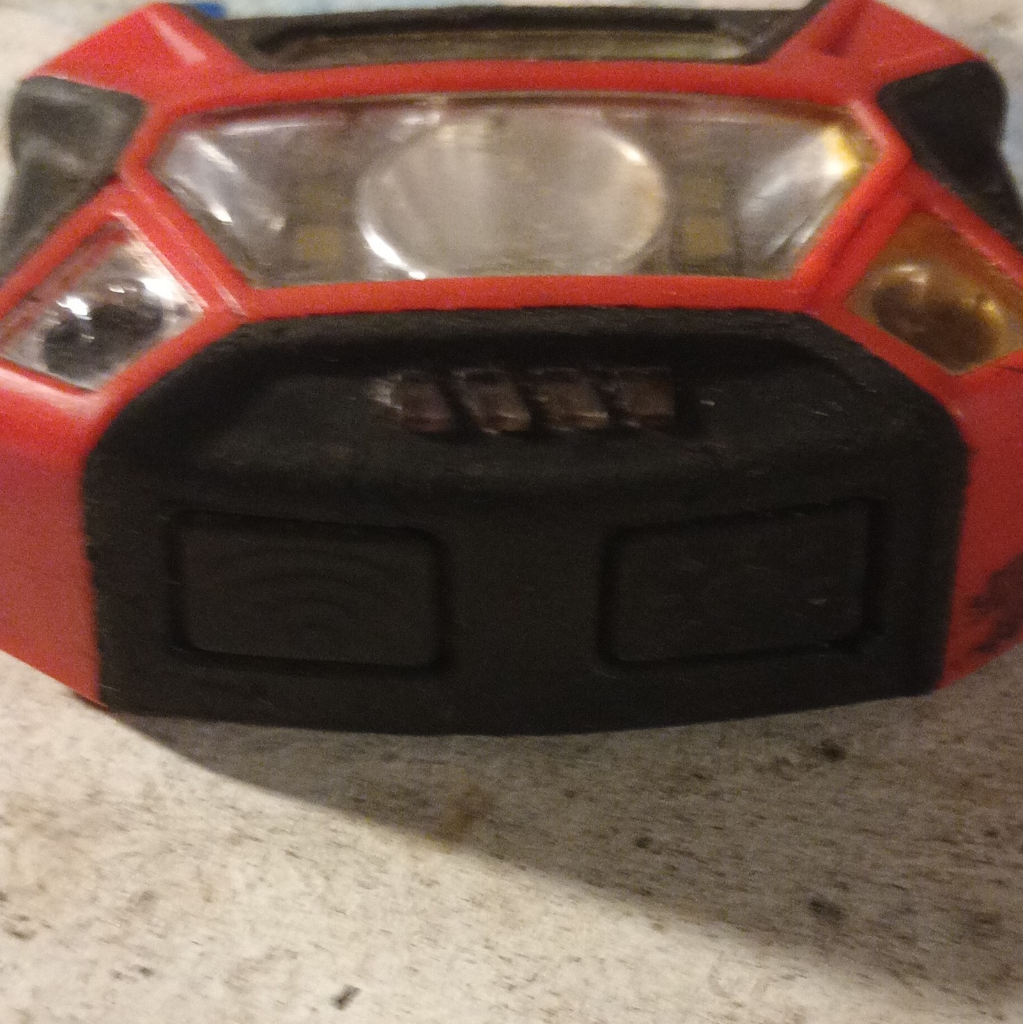 LED Battery Powered Cordless Worklight Flashlight Red/Black Plastic Used gallery