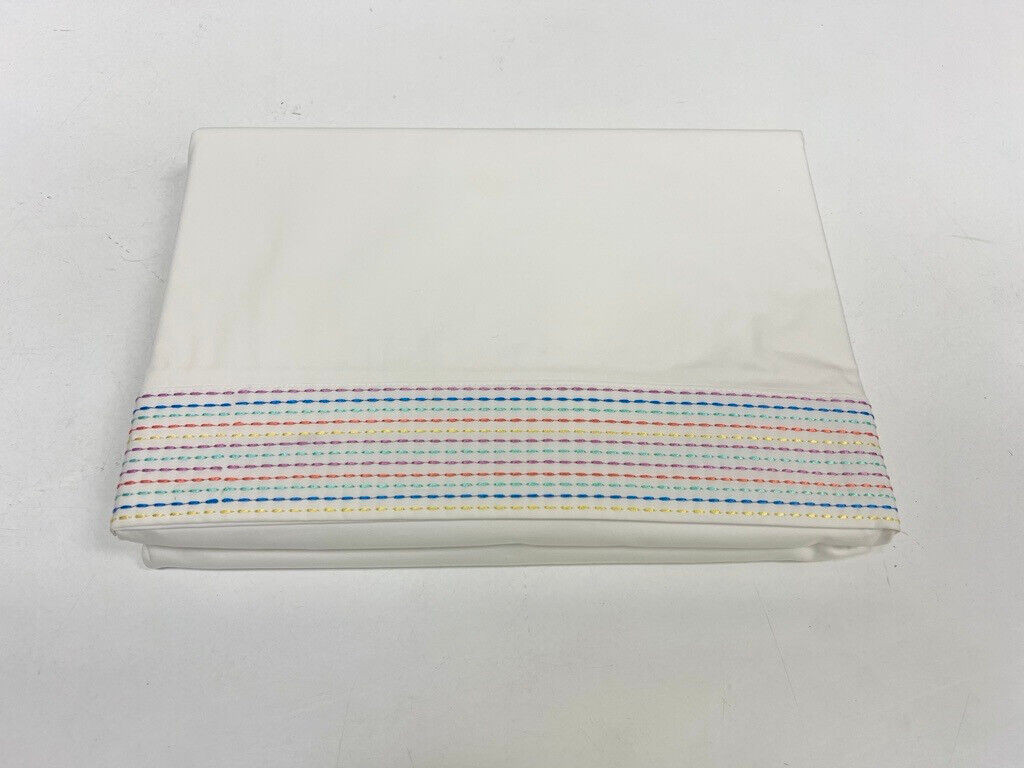 Lacoste Crocodile Madras 100% Cotton Queen Flat Sheet 94x102 Inches gallery