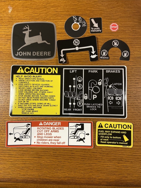 John Deere 318 Tractor Decal Set gallery