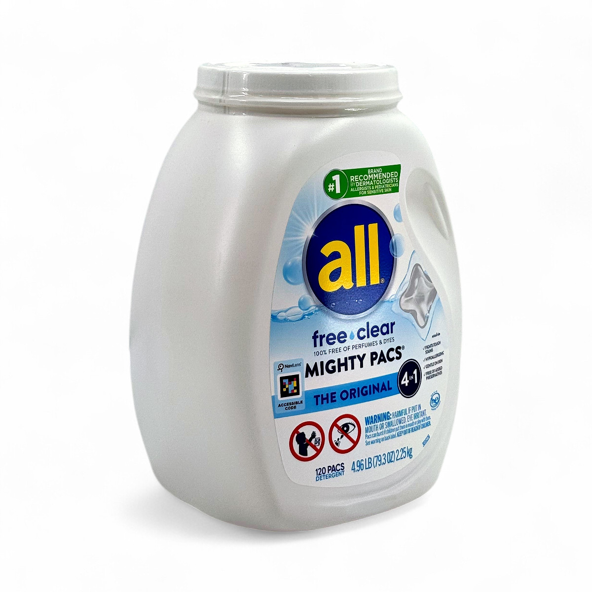 All Free Clear Mighty Pacs The Original 4 in 1 Laundry Detergent - 120 Pacs gallery