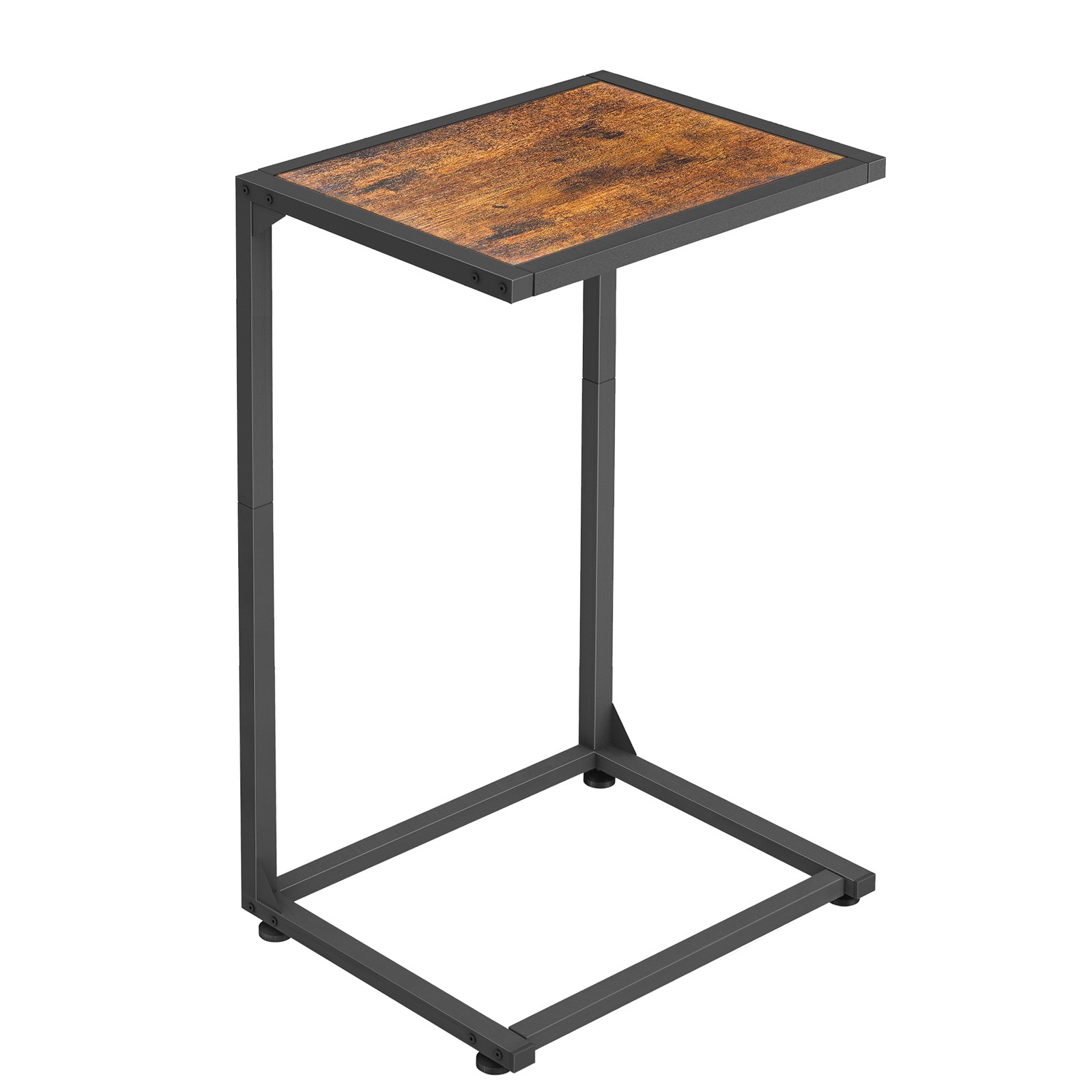 Rustic Brown C-Shaped Tables, End Table for Living Room Bedroom & Small Spaces gallery