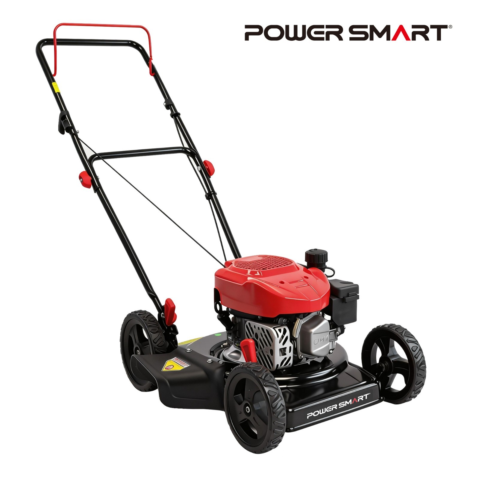 PowerSmart 18" Gas Push Lawn Mower, 144cc, 2-in-1 Mulching & Side Discharge, New gallery