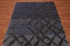 4'8" x 6’8" Handmade High Low Pile 100% Wool Area rug Modern Gray gallery