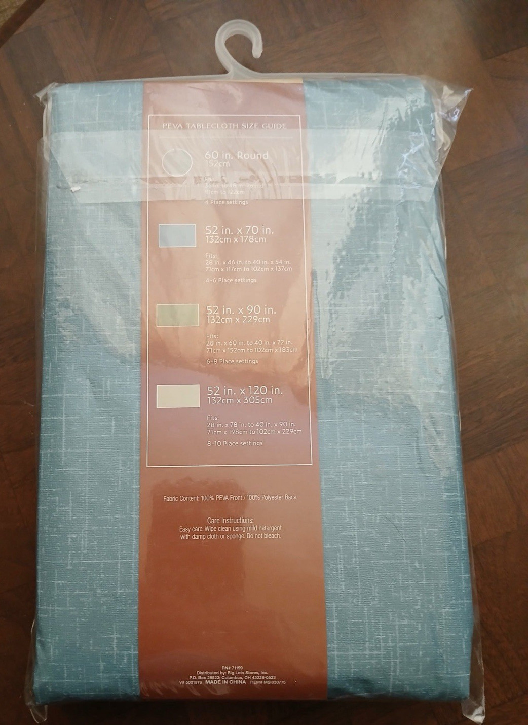 New Tablecloth PEVA 52 x 70 Inches Rectangular gallery