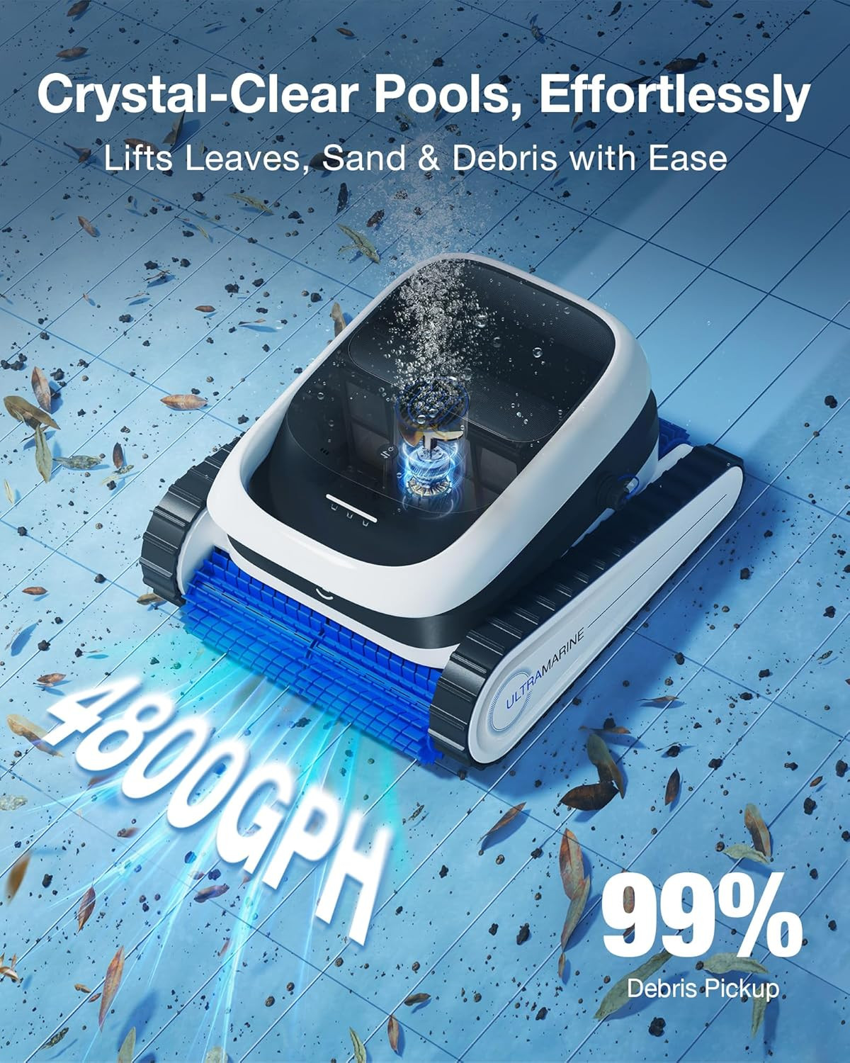 Ultramarine P1 Cordless Pool Cleaner, Smart Navigation, 180 Min Runtime gallery