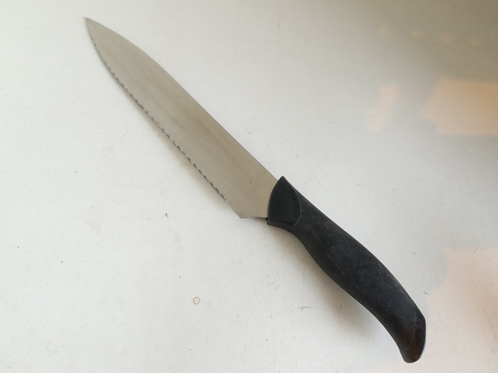 Serrated Stainless Steel Chef Knife Comfort Handle 13 In Overall 7 Inch Blade gallery