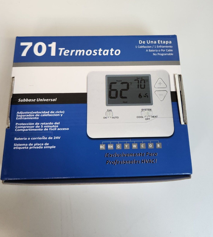 ELECTECK Non-Programmable Digital Thermostat for Home, up to 1 Heat/1 Cool wi... gallery