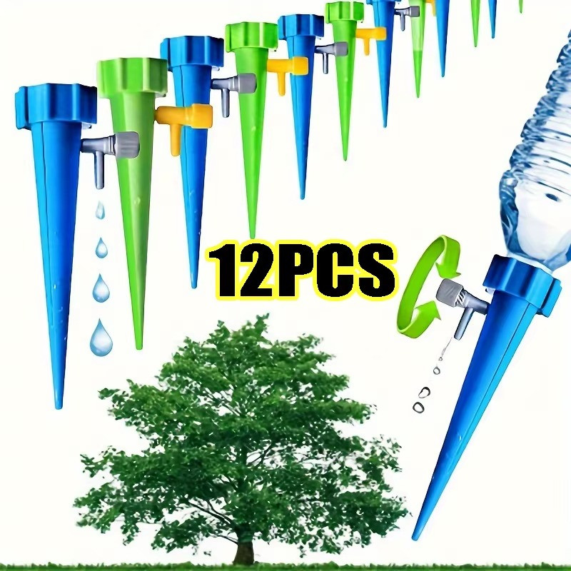12Pcs Self Watering Spikes Automatic Irrigation Watering Drip System for Plants gallery