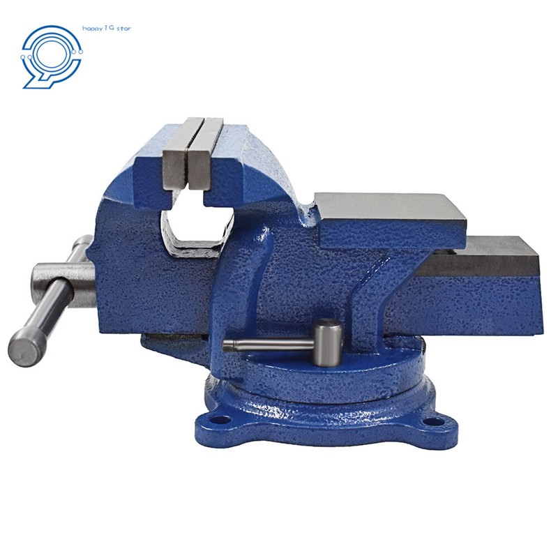 6" BENCH VISE WITH ANVIL SWIVEL LOCKING BASE TABLE TOP CLAMP HEAVY DUTY VICE gallery