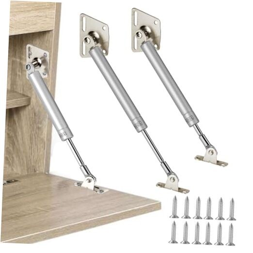 2 Pack 150N/33LBS Drop Down Gas Struts for Downward Flap Lid Slowly Down, gallery