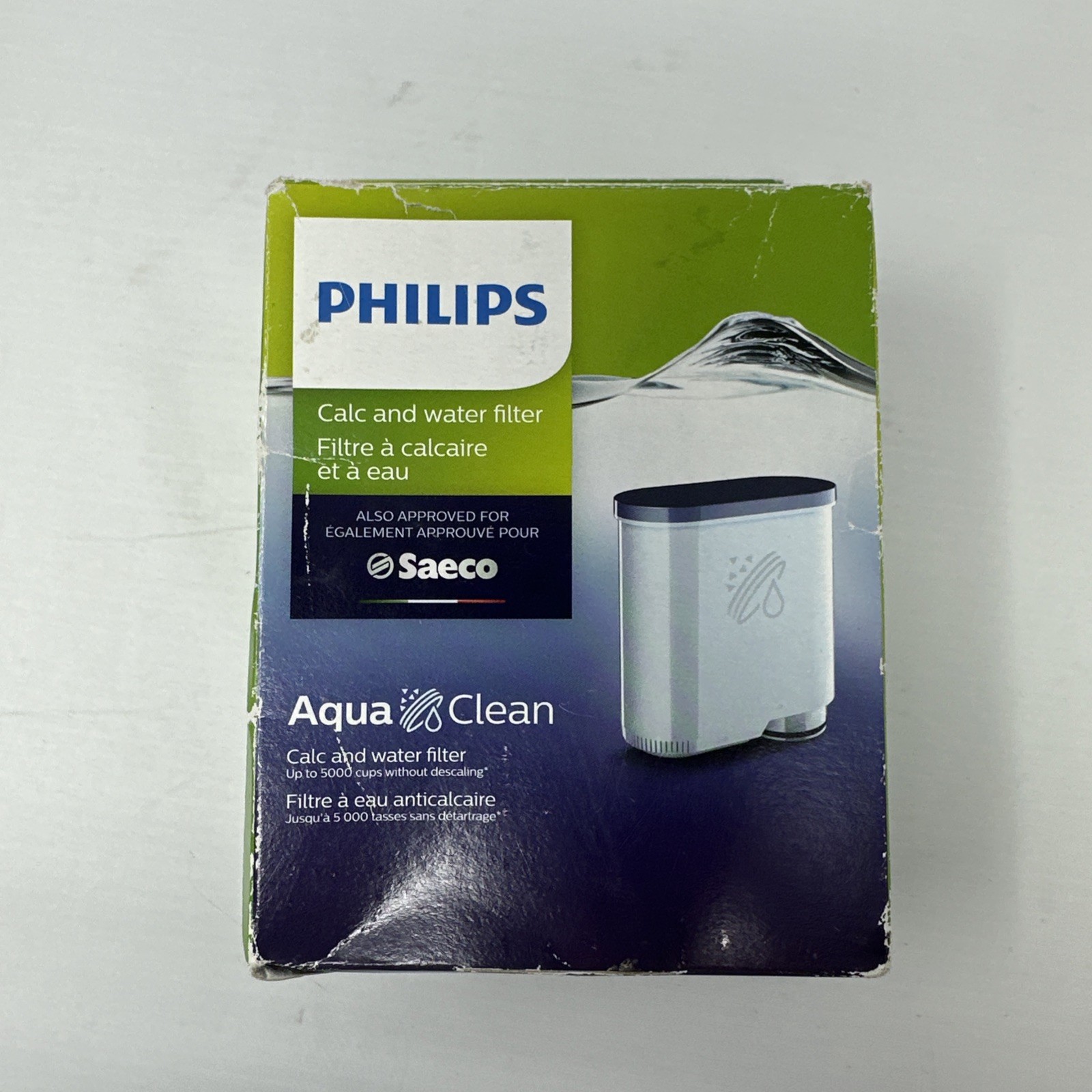 New PHILIPS Calc And Water Filter Aqua Clean 5000 Cups (CA6903/10) Damaged Box gallery