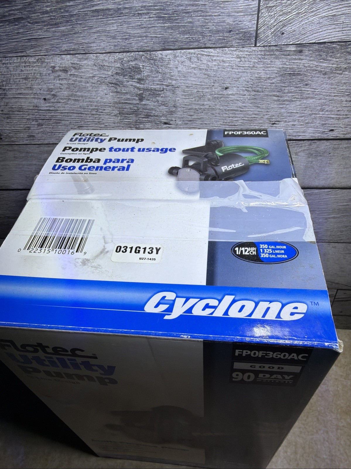 Flotec Cyclone FP0F360AC In-Line Multi-Purpose Utility Water Pump 1/12HP gallery