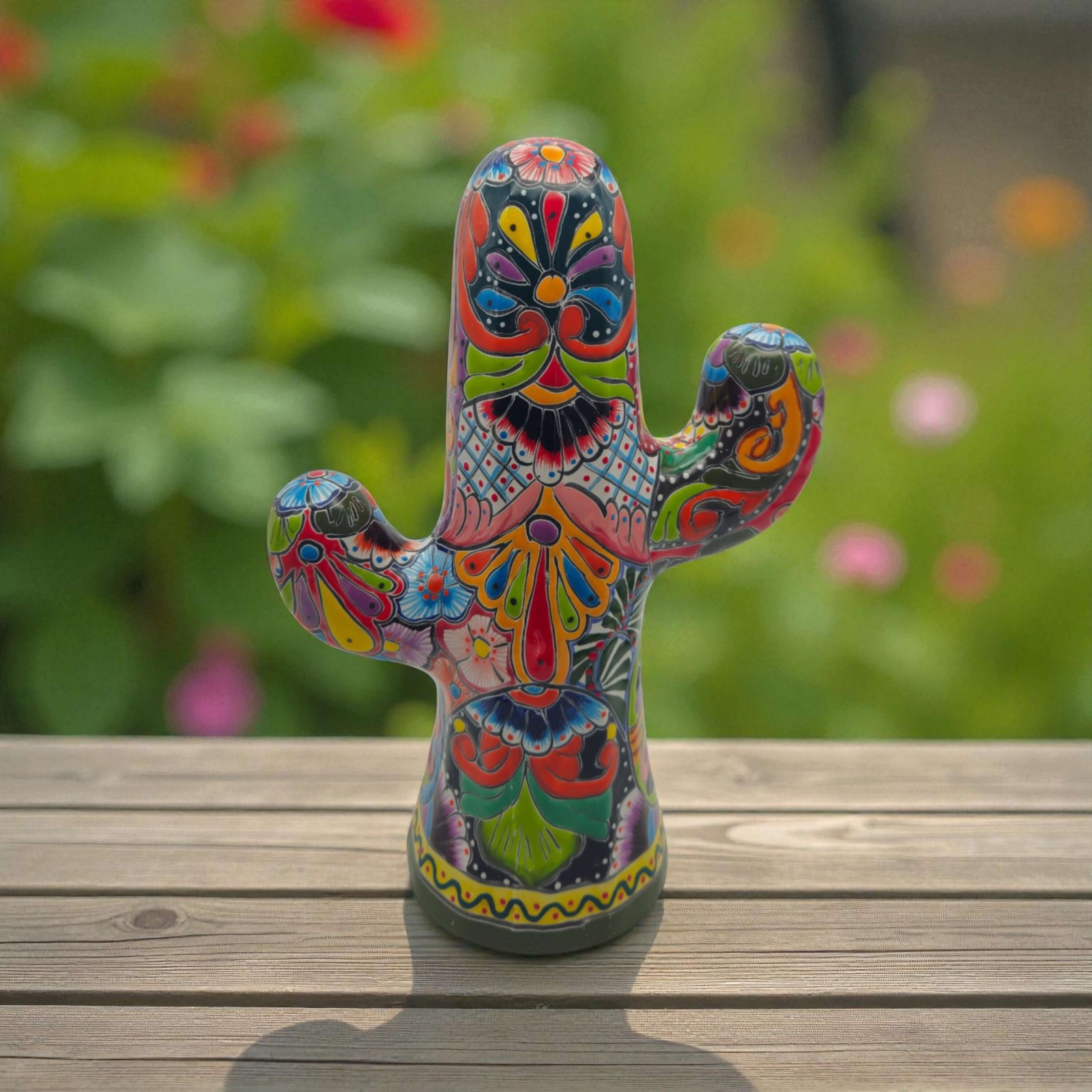 Hand-Painted Talavera Cactus | Vibrant Mexican Ceramic Art gallery